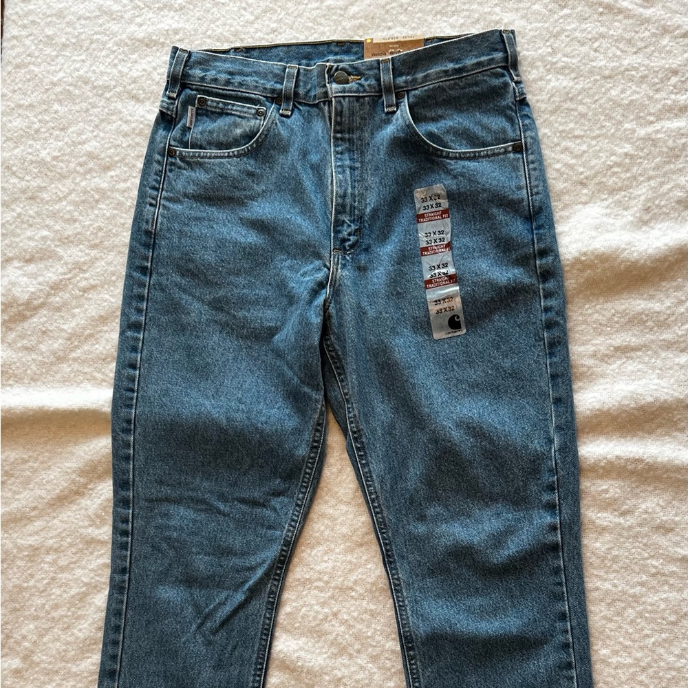 Men’s Carhartt jeans, straight traditional fit, size 33X32